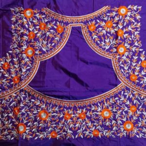 all over embroidery work with fabric (code: c 102)