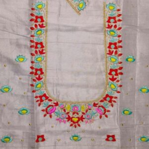floral neck embroidery design (code: c 125)
