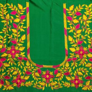 floral neck embroidery design (code: c 128)