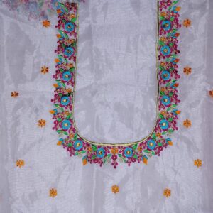 floral neck embroidery (code: c 150)