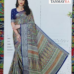 fancy saree with silk fabric
