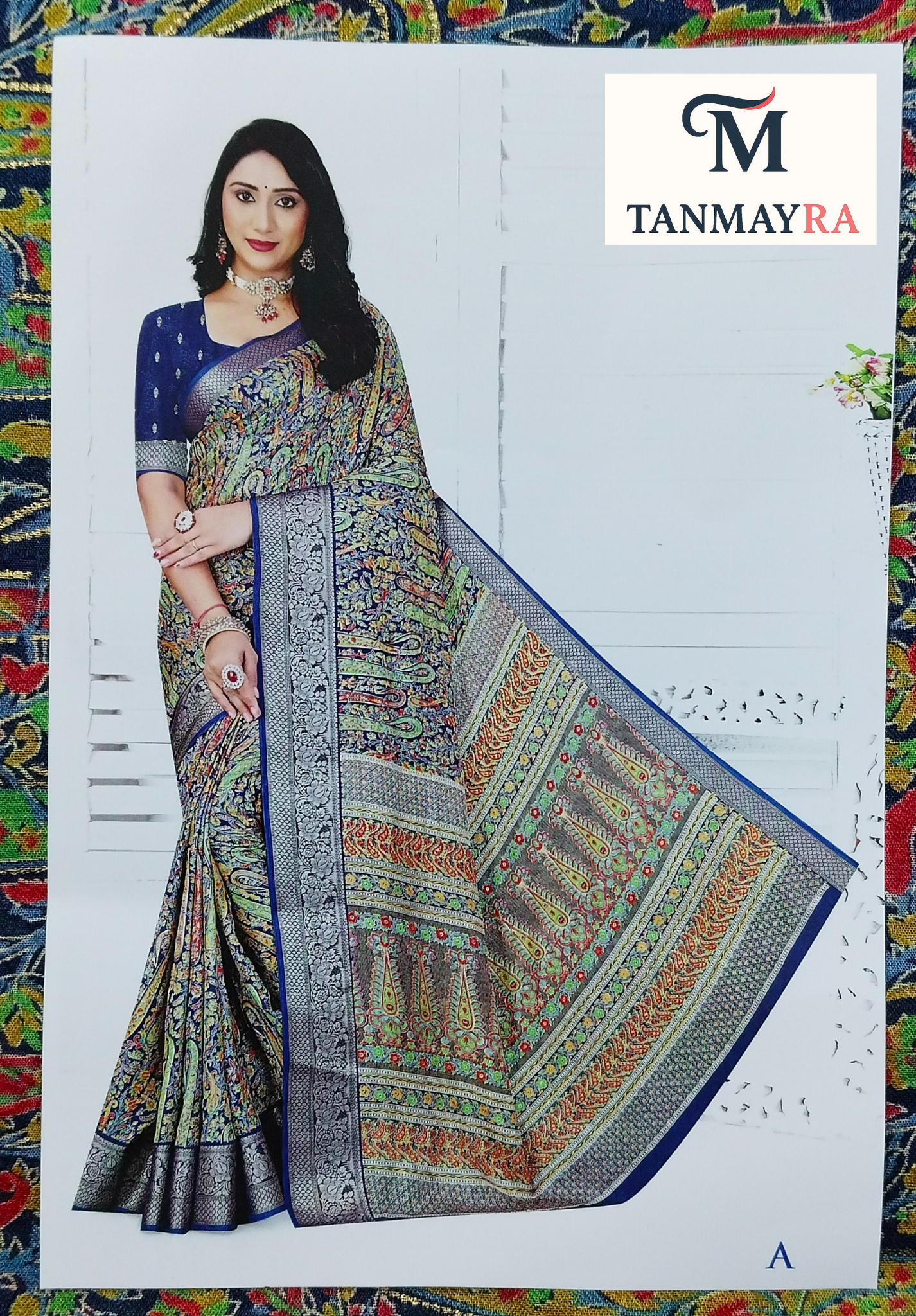 fancy saree with silk fabric