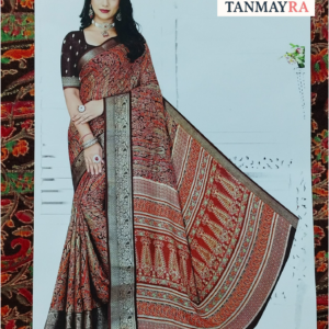 fancy saree with silk fabric