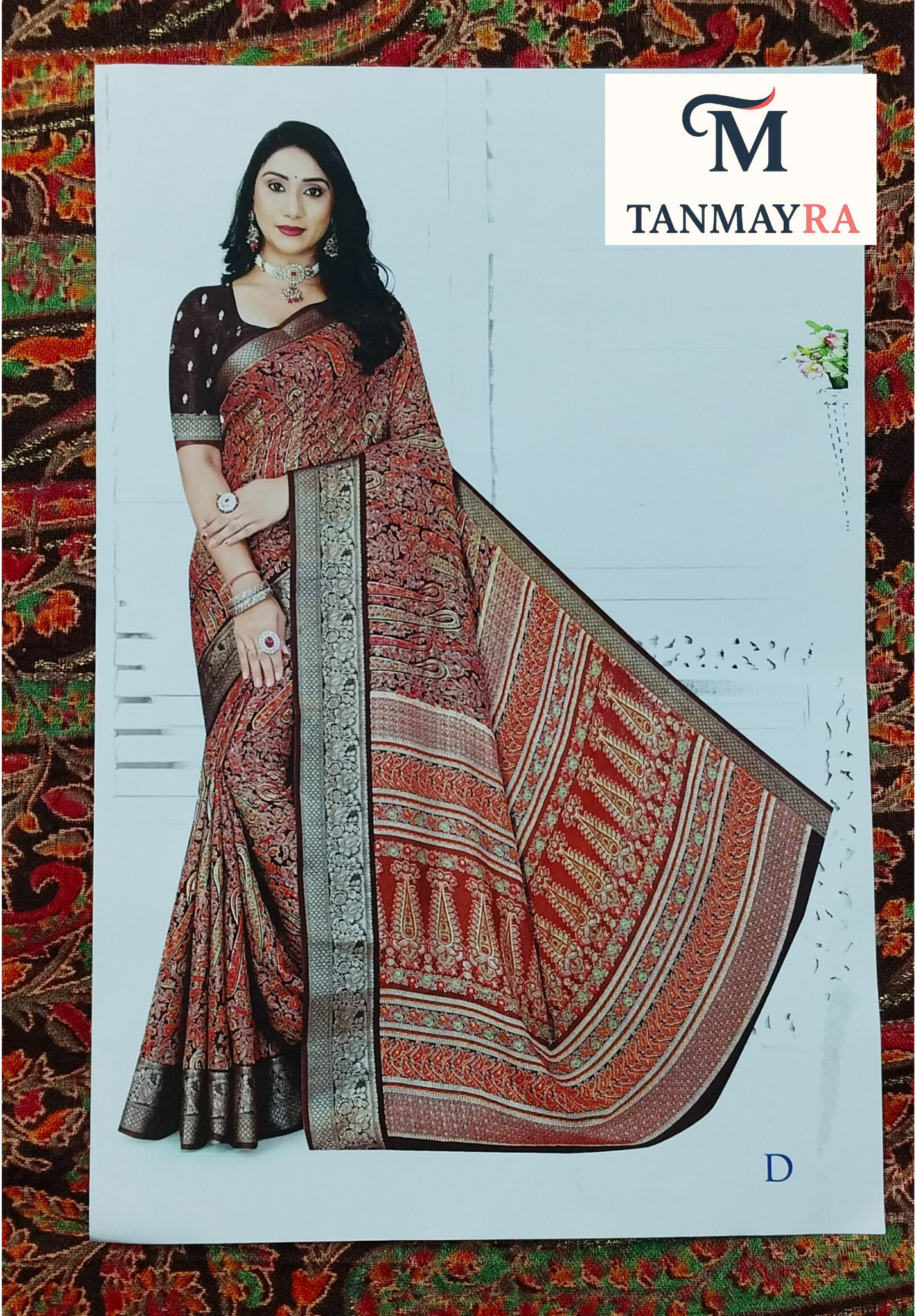 fancy saree with silk fabric